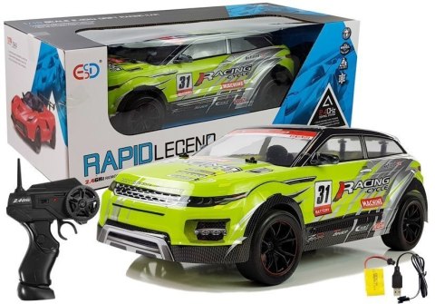 Zdalnie sterowane Autko Rajdowe 1:10 Zielone R/C