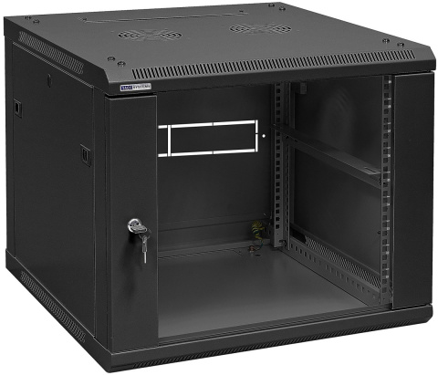 W6609/B - szafa Rack 19" - 600x600x9U (Rozłożona)