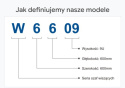 W6609/B - szafa Rack 19" - 600x600x9U (Rozłożona)