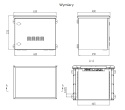 WZ6406/W - szafa Rack 19" - 600x450x6U