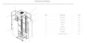 SQ6842/B - szafa Rack 19'' szybkiego montażu - 600x800x42U