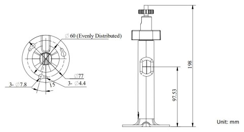 UCHWYT SUFITOWY KAMERY DS-1299ZJ Hikvision