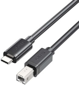 Kabel do drukarki Unitek USB C na USB B 2.0 czarny 5m