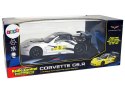 Auto Sportowe Wyścigowe R/C 1:18 Corvette C6.R Biały 2.4 G Światła