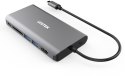 Hub USB-C Unitek D1019B 3.1 8w1 z Power Delivery 100W