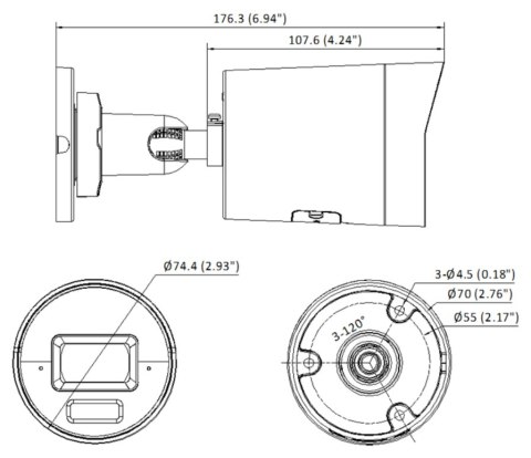 KAMERA IP DS-2CD2043G2-LI(4MM) AcuSense Smart Hybrid Light - 4 Mpx Hikvision