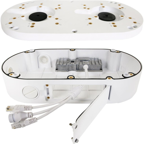 Adapter ścienny/sufitowy, wewnętrzny/zewnętrzny z wbudowanym switchem PoE NVS-4020JBD