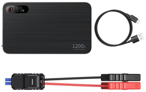 POWERBANK BOOSTER Baseus Super Jump Starter C00245700111-00 12000mAh 12V 1200A + KABLE KROKODYLKI