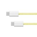 Kabel USB typu C - USB typu C 60 W 1,5 m żółty Kruger&Matz Basic