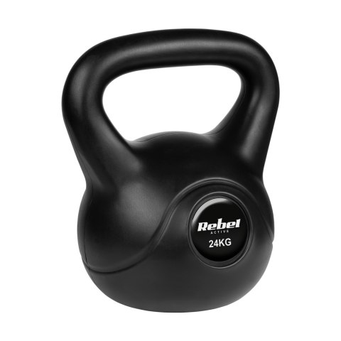 Kettlebell bitumiczny 24 kg REBEL ACTIVE