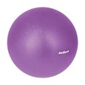 Mini piłka gimnastyczna do pilates rehabilitacyjna 25cm z pompką ręczną, kolor fioletowy, REBEL ACTIVE