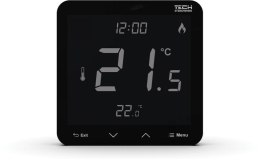 Przewodowy regulator pokojowy czarny R-10S PLUS Tech Sterowniki