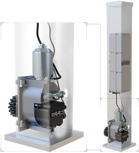 Napęd/siłownik FAAC C4000I do bramy przesuwnej w słupku (109001)
