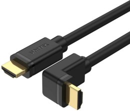 Kabel HDMI Unitek Y-C1002 kątowy HDMI 2.0 90 stopni 4K 3m