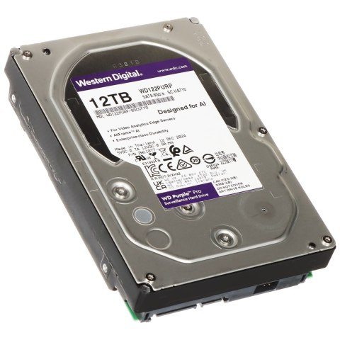 DYSK DO REJESTRATORA HDD-WD122PURP 12TB 24/7 WESTERN DIGITAL