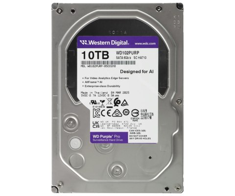 DYSK DO REJESTRATORA HDD-WD102PURP 10TB 24/7 WESTERN DIGITAL