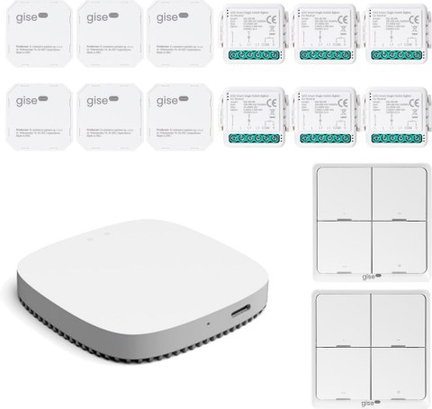 Zestaw do sterowania oświetleniem i roletami GISE