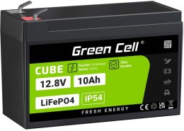 AKUMULATOR LITOWO-ŻELAZOWO-FOSFORANOWY LiFePO4 Green Cell Cube 12.8V 10Ah LFPGC12V10AH