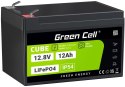 AKUMULATOR LITOWO-ŻELAZOWO-FOSFORANOWY LiFePO4 Green Cell Cube 12.8V 12Ah LFPGC12V12AH