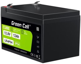 AKUMULATOR LITOWO-ŻELAZOWO-FOSFORANOWY LiFePO4 Green Cell Cube 12.8V 12Ah LFPGC12V12AH