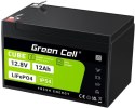 AKUMULATOR LITOWO-ŻELAZOWO-FOSFORANOWY LiFePO4 Green Cell Cube 12.8V 12Ah LFPGC12V12AH