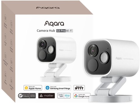 Aqara Camera Hub G5 Pro Wi-Fi Biała | Kamera IP | 1520p, Zigbee, CH-C07DW