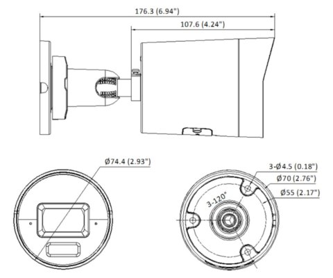 KAMERA IP DS-2CD2046G2H-I2U/SL(2.8MM)(EF) AcuSense - 4 Mpx 2.8 mm Hikvision