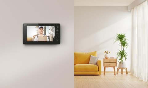 Wideodomofon EURA VDP-76A3 czarny monitor