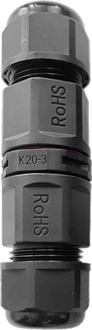 Konektor Mufa kablowa prosta z szybkozłączką IP68, 3x4mm2, 400V/20A OR-AE-13620