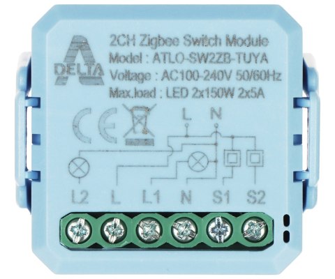 INTELIGENTNY PRZEŁĄCZNIK ATLO-SW2ZB-TUYA ZigBee, Tuya Smart