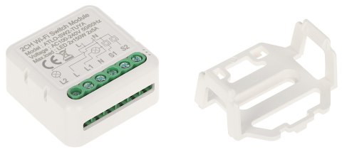 PODWÓJNY INTELIGENTNY STEROWNIK OŚWIETLENIA LED ATLO-SW2-TUYA Wi-Fi, Tuya Smart