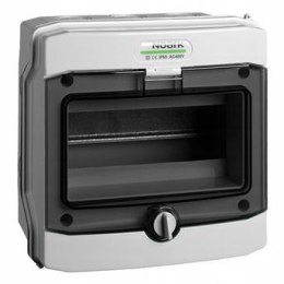 PLASTIKOWA OBUDOWA INSTALACYJNA Natynkowa IP65, 1x6 modułów. PHS 6T NOARK 113262