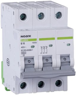 WYŁĄCZNIK NADPRĄDOWY 6 KA, C, 25A, 3P EX9BN 3P C25 Noark 100145
