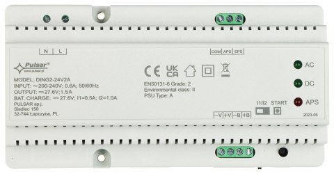 ZASILACZ BUFOROWY IMPULSOWY DING2-24V2A PULSAR