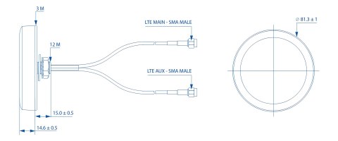 ANTENA PR1KCL25 COMBO LTE Teltonika
