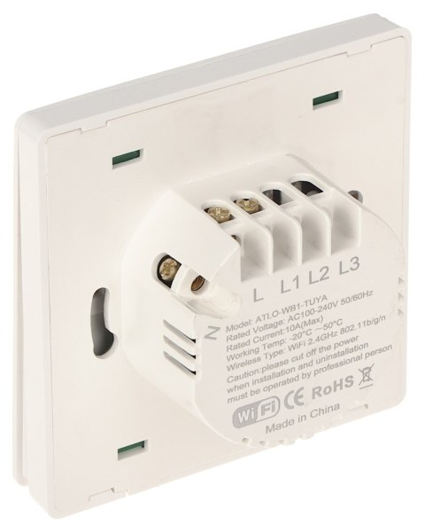 INTELIGENTNY PRZEŁĄCZNIK ŚWIATŁA ATLO-WB1-TUYA Wi-Fi, Tuya Smart