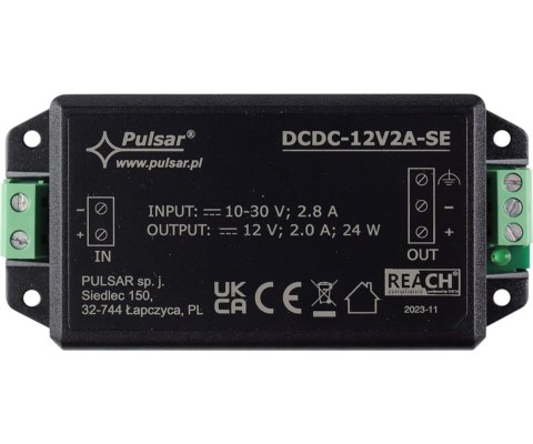 PRZETWORNICA ZASILANIA DCDC-12V2A-SE PULSAR
