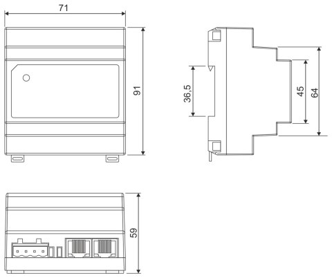 ROZDZIELACZ AKTYWNY VIDEO CDNVRAU-DIN ACO