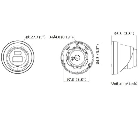 KAMERA IP DS-2CD2383G2-LI2U(2.8MM)(BLACK)/PL Smart Hybrid Light AcuSense - 8 Mpx 4K UHD 2.8 mm Hikvision