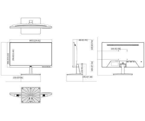 MONITOR VGA, HDMI LM22-L200N 22 " DAHUA
