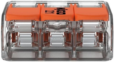 Szybkozłączka uniwersalna LINKA/DRUT 3x 0,2-4mm2 WAGO 221-413 (Paczka 50szt.)