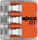 Szybkozłączka uniwersalna LINKA/DRUT 3x 0,2-4mm2 WAGO 221-413 (Paczka 50szt.)