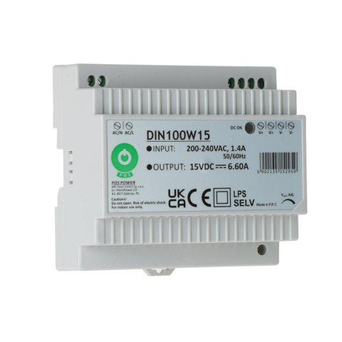 ZASILACZ IMPULSOWY DIN100W15 POS