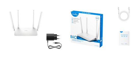 ROUTER WR1300 2.4 GHz, 5 GHz 300 Mb/s + 867 Mb/s CUDY