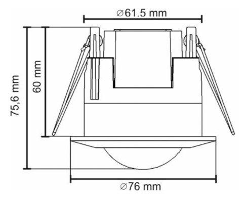 SUFITOWY CZUJNIK RUCHU OR-CR-207 AC 230V ORNO