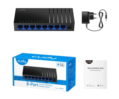 SWITCH GS108D 8-PORTOWY CUDY