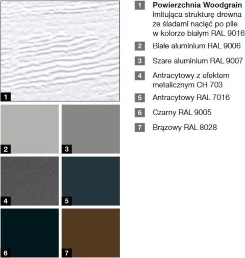 Brama garażowa Renomatic/Hormann 2500x2125mm (z napędem i szyną) - przetłoczenia M Woodgrain