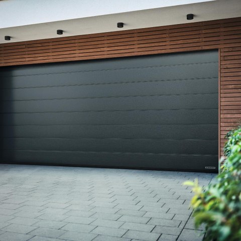 Brama garażowa Renomatic/Hormann 2500x2125mm (z napędem i szyną) - przetłoczenia M Woodgrain