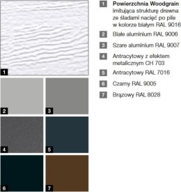 Brama garażowa Renomatic/Hormann 2500x2250mm (z napędem i szyną) - przetłoczenia M Woodgrain