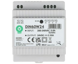 ZASILACZ IMPULSOWY DIN60W24 POS